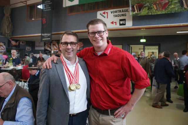 Wolfgang Scheiblauer und Markus Dormayer auf der Ab Hof