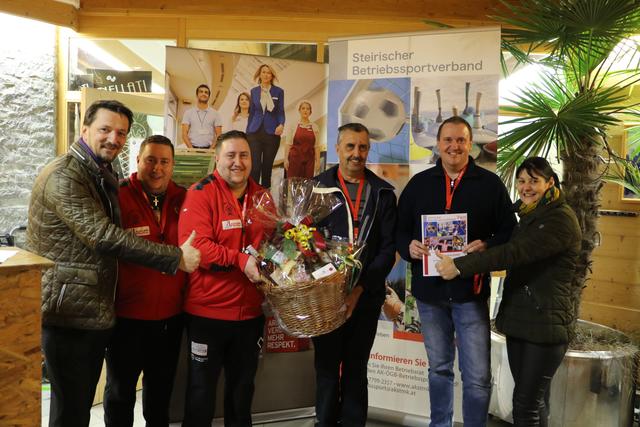Die Erstplazierte Mannschaft Fa. Allnex Austria GmbH Werndorf