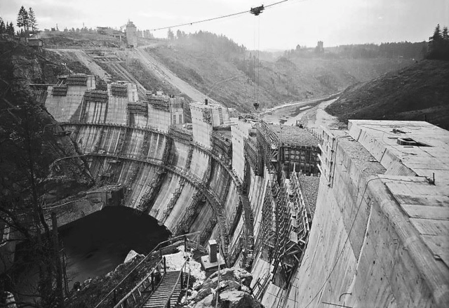 Der Bau der Staumauer in den 1960er-Jahren war das wohl einschneidendste Ereignis in der bisherigen Geschichte des Kamps.