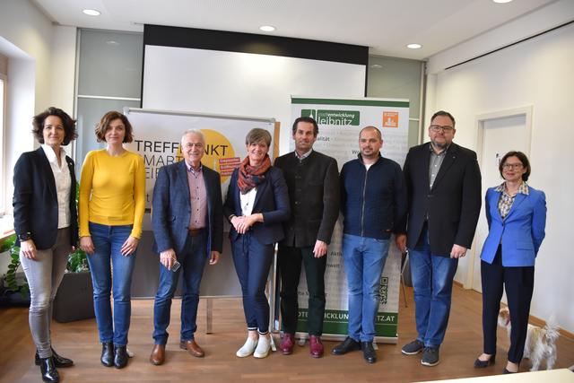 V.l.: Barbara Hammerl, Ewa Kloss, Helmut Leitenberger, Astrid Holler, Markus Suppan, Alexander Partl, Michael Paulitsch, Theresia Heigl.