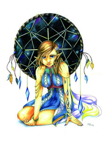 Eine Manga-Zeichnung von Elisabeth Poniz