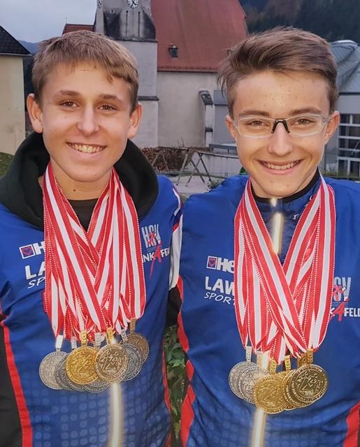 Kilian Degen und Lukas Wieser sammelten ordentlich Medaillen im Jahr 2019. | Foto: Thomas Wieser