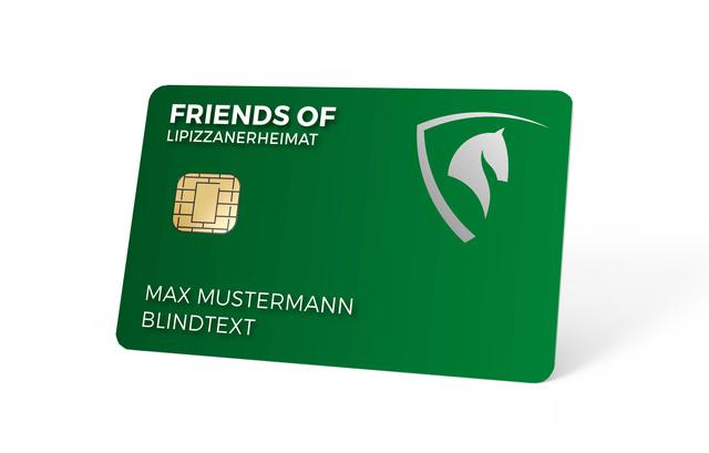 So sieht die neue Kundenkarte der "Friends of Lipizzanerheimat" aus.
