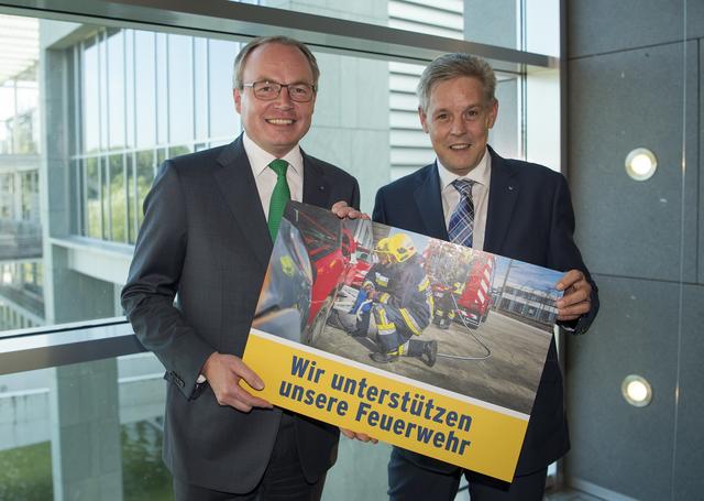 Puchbergs Landtagsabgeordneter Hermann Hauer (r.) und LH-Vize Stephan Pernkopf.
