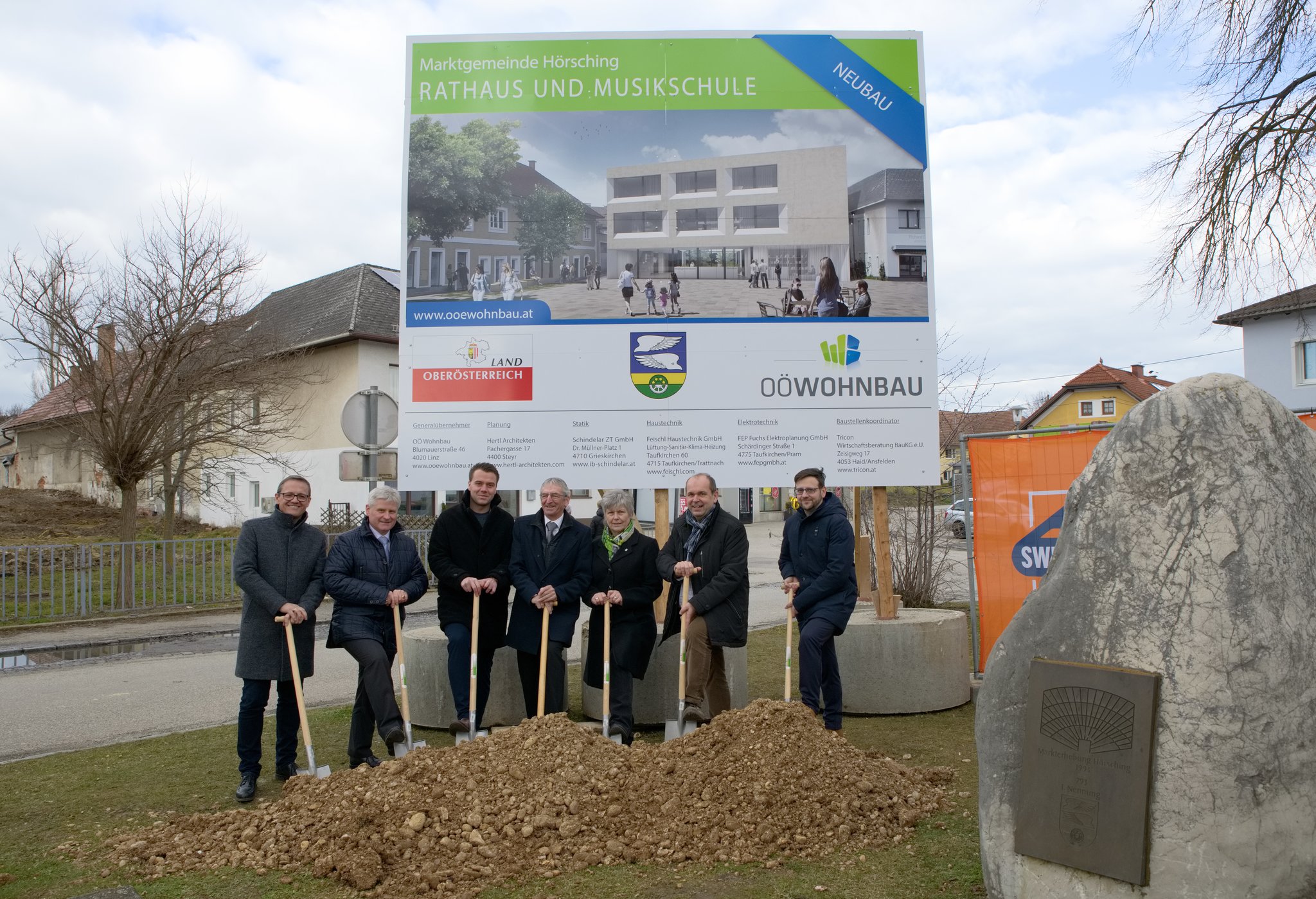 Projekt neue Rathaus in Hörsching: Ortskern wird belebt - Linz-Land