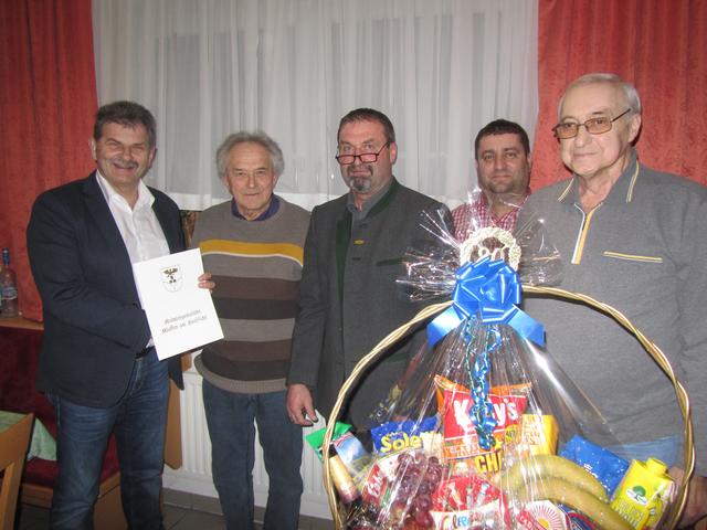 Bürgermeister Franz Wagner, Herbert Grobauer, Vize-Bürgermeister Josef Schramm, Kurt Gierlinger, Horst Altendorfer (v.l.)