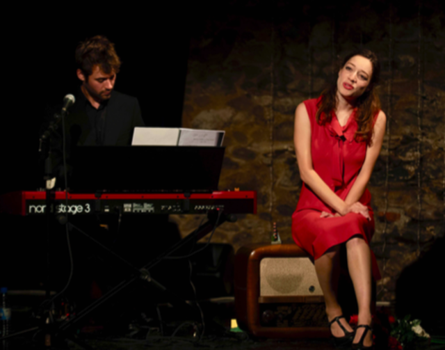 Selina Ströbele (Schauspiel, Gesang) und Rafael Wagner (Korrepetition, Schauspiel)