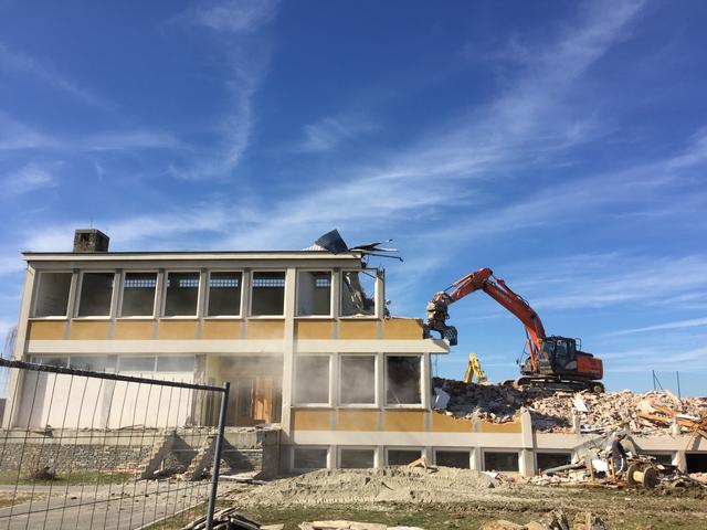 Die Volksschule Neuberg wurde bis zur Kellerdecke vollkommen abgerissen