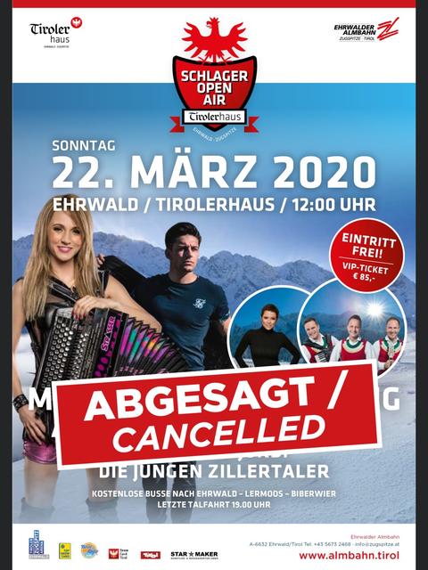 Das Schlager Open-Air auf der Ehrwalder Alm ist eine von vielen Veranstaltungen, die abgesagt wurde.