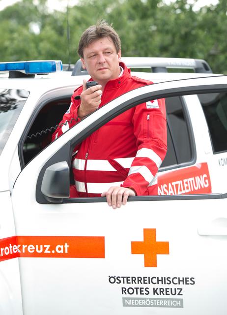 Präsident Josef Schmoll im Einsatz.