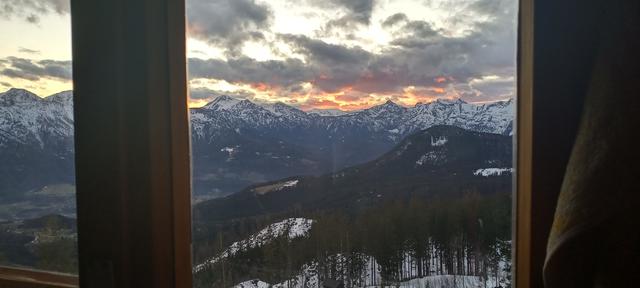 Ausblick von der Raschberg-Hütte.