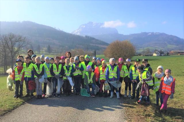 Die Volksschule Gschwandt war im Vorjahr auch aktiv bei der Flurreinigungsaktion dabei.