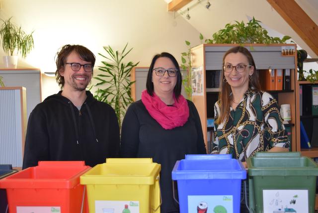 Die Abfallberater des AWV Weiz: David Kraxner, Melanie Rauchenberger und Bianca Moser-Bauernhofer.