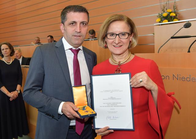 Erwin Bernreiter mit Johanna Mikl-Leitner