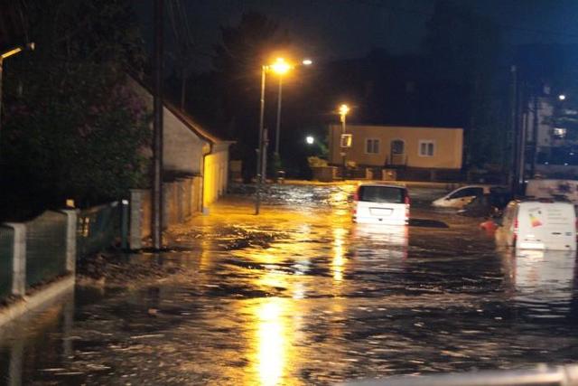 Breitenwaida stand über einem Meter unter Wasser.