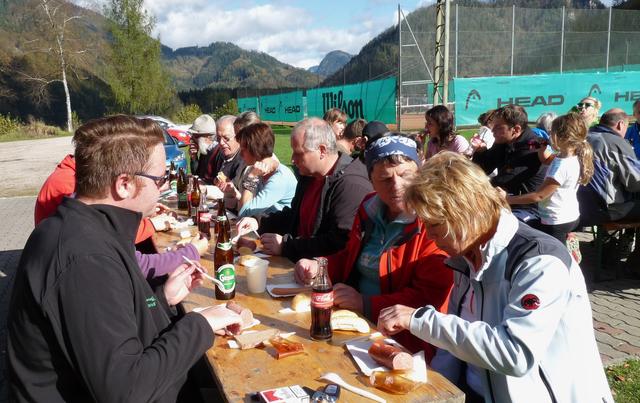 Rast nach dem Fitmarsch