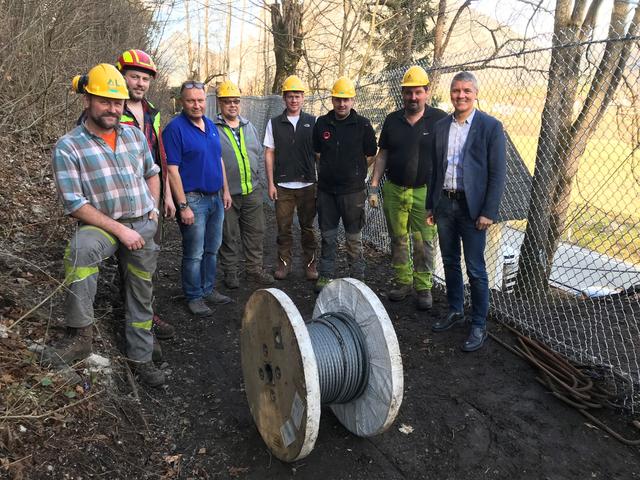 Besichtigung des Steinschlagschutzes in Ebensee. | Foto: Gde. Ebensee