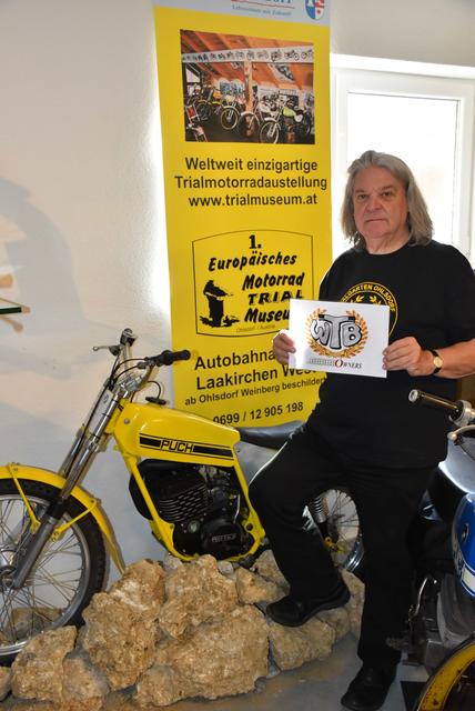 Die hier abgebildete Puch Yeti ist zur Zeit Teil einer Puch Sonderschau im Motorradmuseum Vochdorf.