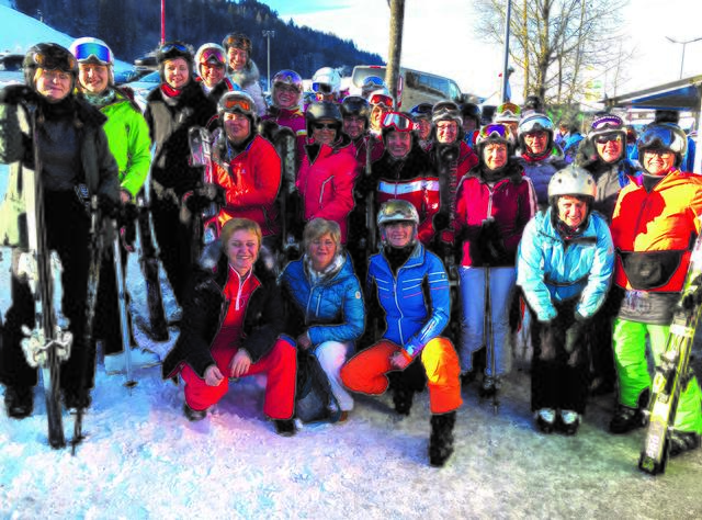 Hoch motiviert präsentieren sich die Damen.