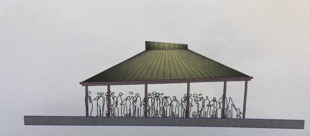 Der Pavillon soll Mitte Mai fertiggestellt sein und der Bevölkerung unentgeltlich zur Verfügung stehen.