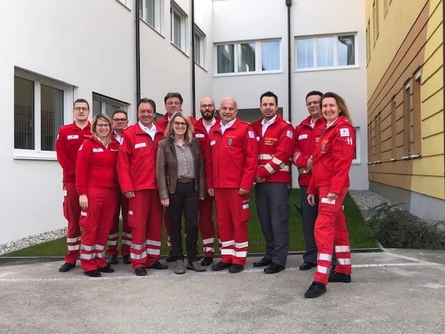 Landesrätin Ulrike Königsberger-Ludwig besuchte heute den Landesführungsstab des Roten Kreuzes Niederösterreich in Tulln.
 | Foto: RK NÖ