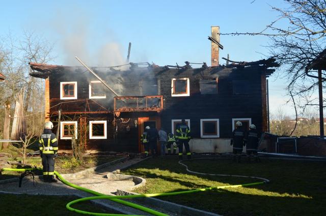 Das Feuer war rasch unter Kontrolle. | Foto: FF Lohnsburg