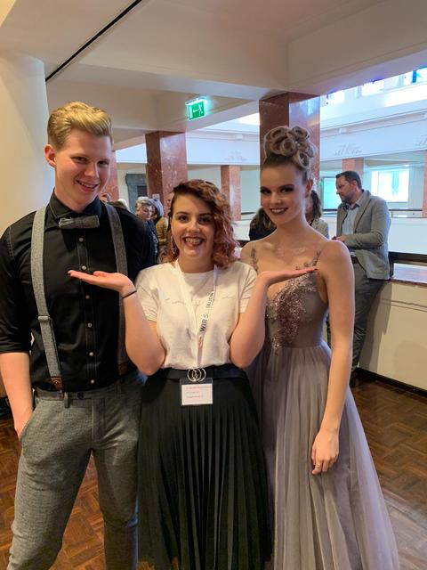Fabian Wilhelm, Janine Hausegger und Lorena Holzknecht