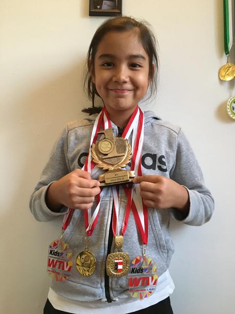 Jasmin Schaaf aus Enzersfeld räumt eine Medaille nach der anderen ab.