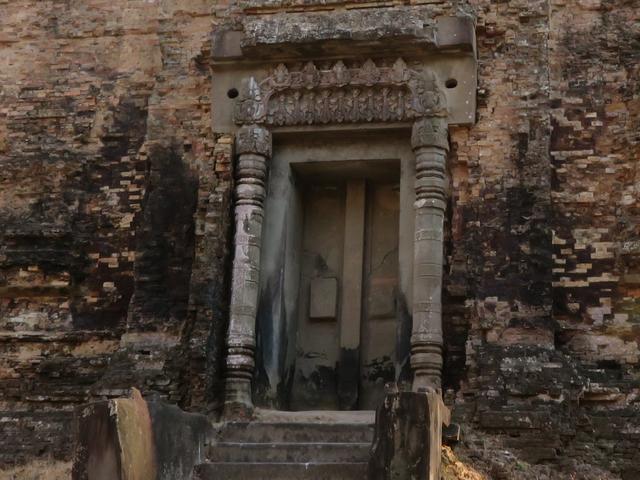 12.02.2020 Detail aus der Zentralgruppe Prasat Tao in Prei Kuk dem alten Isnapura