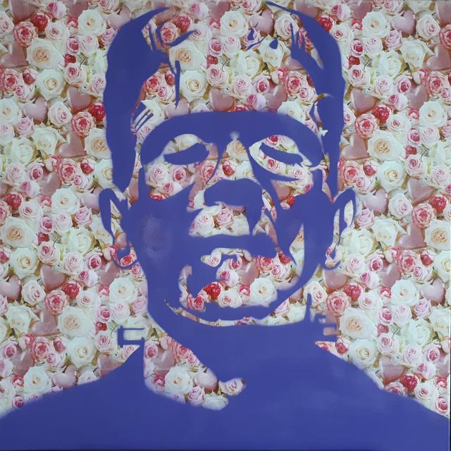 Melchert experimentiert mit dem Malgrund Geschenkspapier, was den Portraits enorme Ausdruckskraft verleiht. | Foto: Melchert
