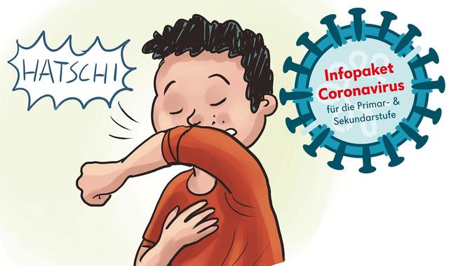Das Infopaket Coronavirus ist für die Primar- und Sekundarstufe aufbereitet.