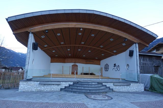 Das Musikpavillon in Ried im Zillertal wurde beschmiert