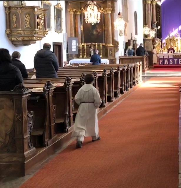 Der vorerst letzte Gottesdienst wegen der Coronavirus-Schließung am Sonntag den 15. März 2020