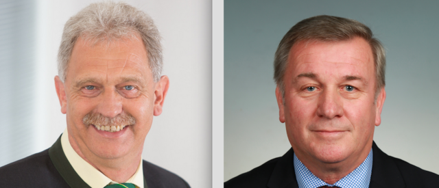 "Keine Panikmachen, sondern vernünftig sein", appellieren Peter Oberlehner (l.) und Johann Schweitzer.