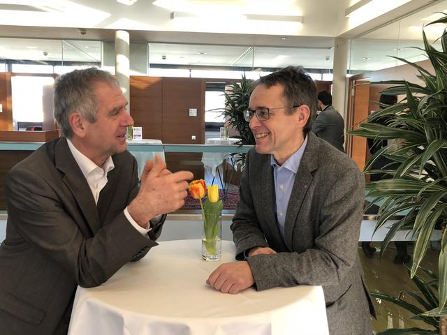 Hochzufrieden mit der Wahlbeteiligung: Südoststeiermarks WK-Regionalstellenobmann Günther Stangl (l.) und Josef Sommer.