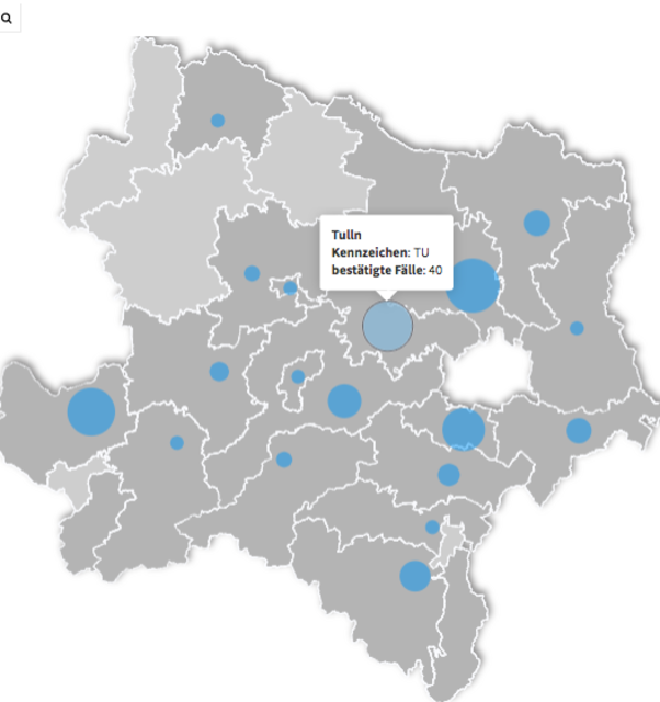 Im Bezirk Tulln liegen wir bei 40 bestätigten Fällen. | Foto: Mariella Datzreiter