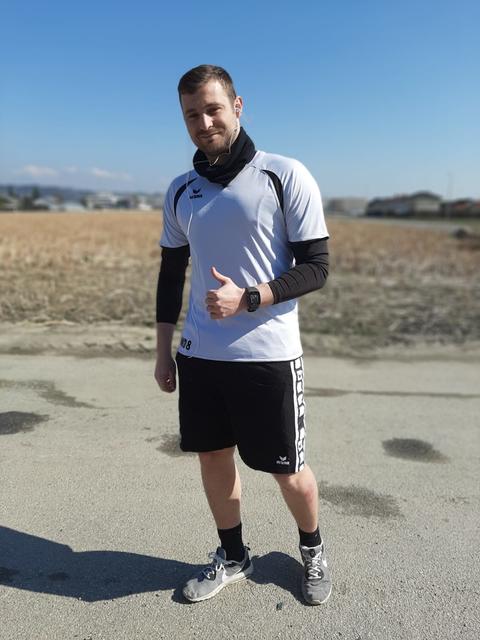 Markus Derntl Saffertmüller beim individuellen Lauftraining.
