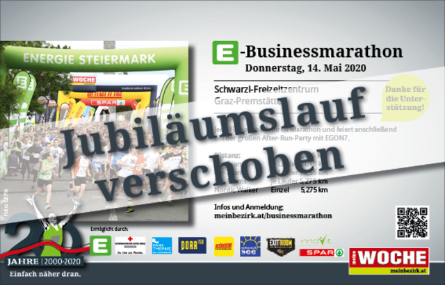 Aufgrund der derzeitigen Situation haben wir uns dazu entschieden, einen neuen Termin für unseren WOCHE E-Businesslauf festzulegen.