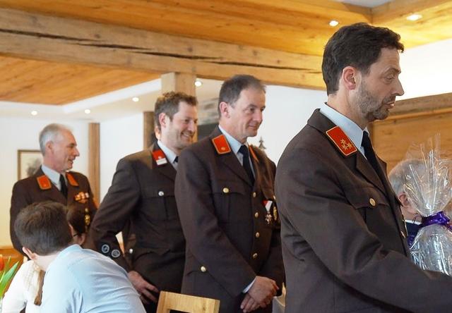 Die FF Annaberg, allen voran Ortskommandant Rupert Hirscher, gratulierten.
