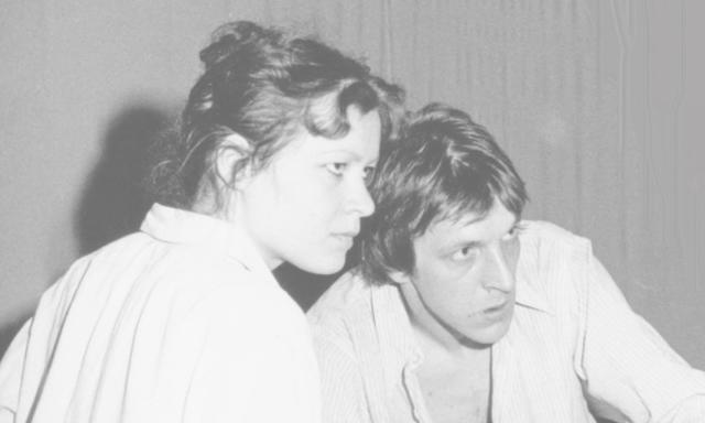Das seit vielen Jahren in Sankt Marein ansässige Schauspielerehepaar Gabriele und Otto Köhlmeier in einer Theaterproduktion vor bald einem halben Jahrhundert.