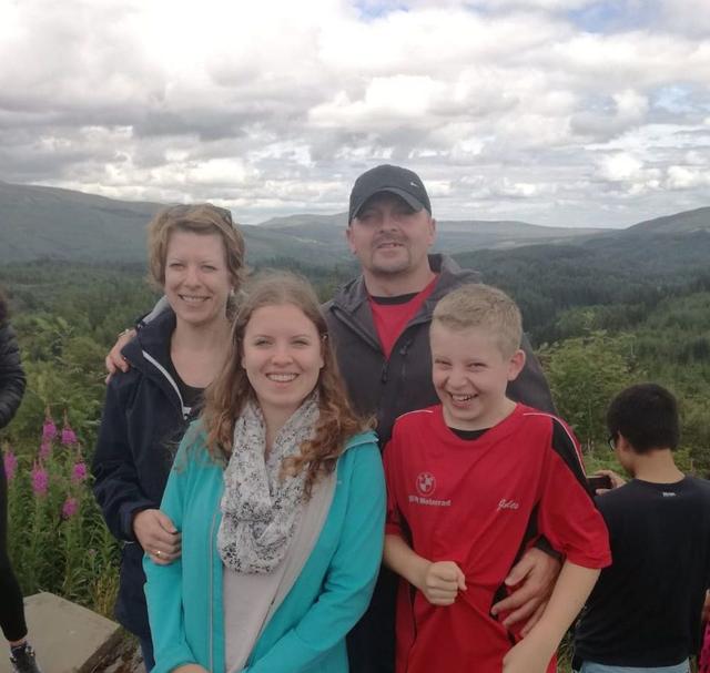 Urlaub mit Familie: Sabine, Anna Lena, Christian und Julian