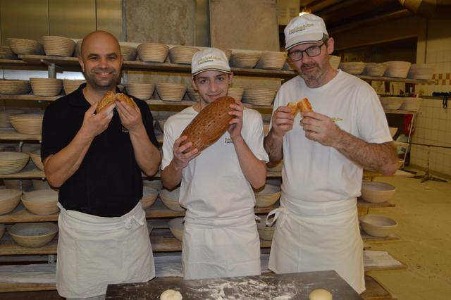 Herbert Schwarz (li.) von der Bäckerei Schwarz in Micheldorf mit Mitarbeitern.