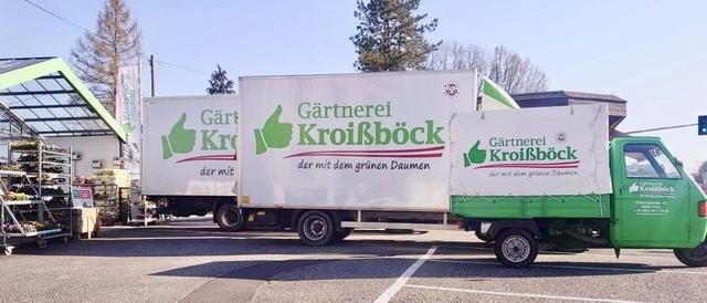 Egal wie groß Ihre Lieferung ist. Die Gärtnerei Kroißböck aus Wels liefert Ihnen alles nach Hause.