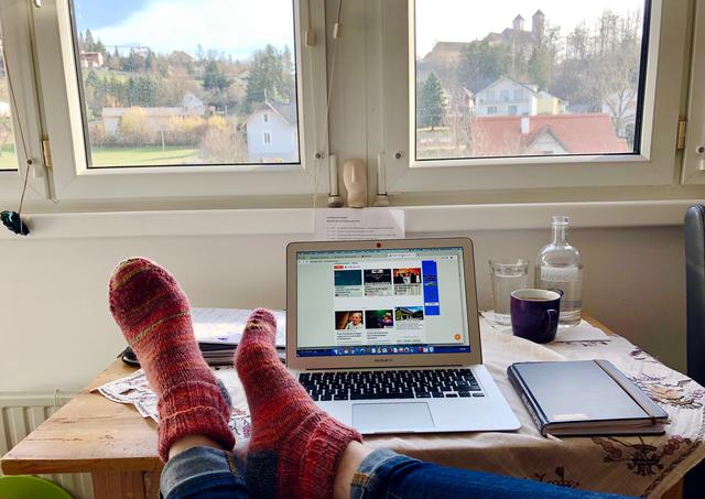 Mein Blick aus meinem Home-Office. 