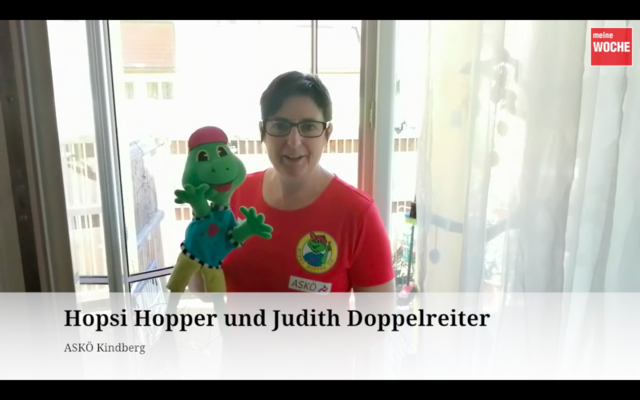 Kindertraining mit Hopsi Hopper und Judith Doppelreiter. | Foto: Doppelreiter