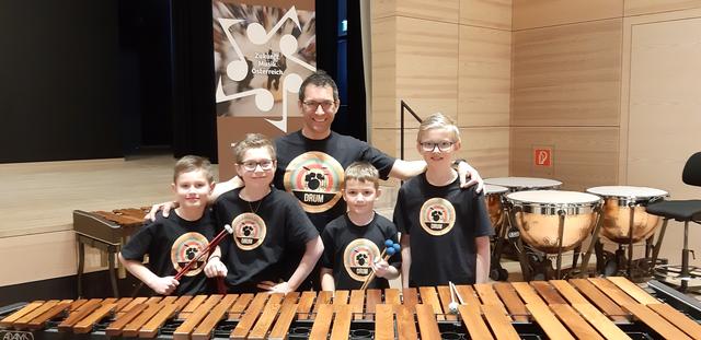 Auch das Schlagwerk Ensemble „Magic Drums“ erzielte einen ersten Preis bei Prima la Musica. | Foto: privat