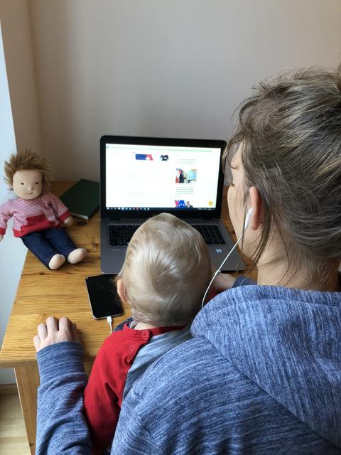 Kind und Homeoffice sind oft eine Herausforderung.