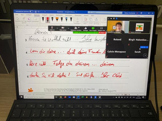 Mit den Live-Videos an der PTS Deutschfeistritz wird gemeinsam und doch kontaktlos gelernt.