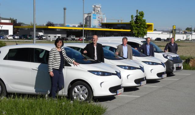 Carsharing-Fuhrpark der Region Eferdinger Land. | Foto: Energiegenossenschaft Region Eferding eGen