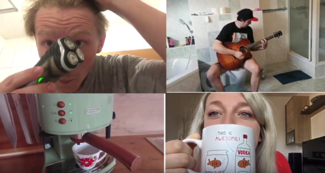 Die Band "the skipping stones" präsentierte ihre neue Single auf Youtube – mit Ausschnitten aus dem Quarantäne-Alltag der Bandmitglieder.
